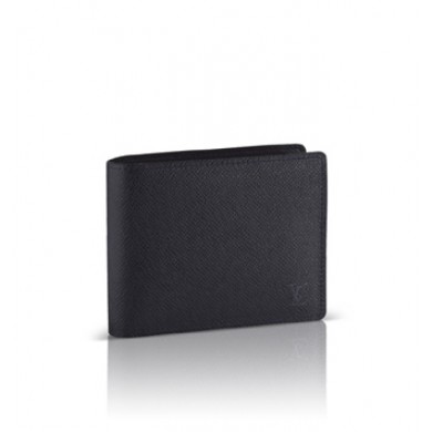 Louis Vuitton Taiga Leather Florin Wallet M32649 black GL04510