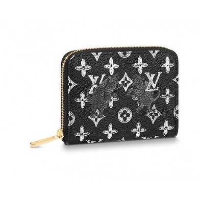 Louis Vuitton Zippy Coin Purse Black M63884 GL02440