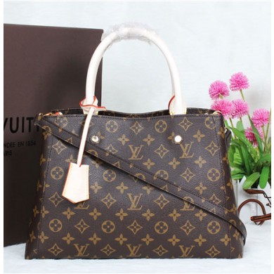 Luxury 2014 Louis Vuitton monogram canvas montaigne bag pm m41055 GL01343