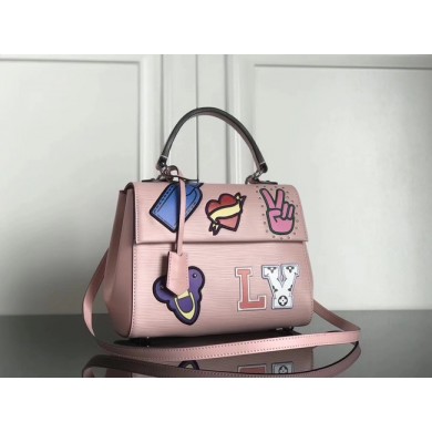 Replica 1:1 Louis Vuitton original Epi Leather CLUNY BB M52484 pink GL03242