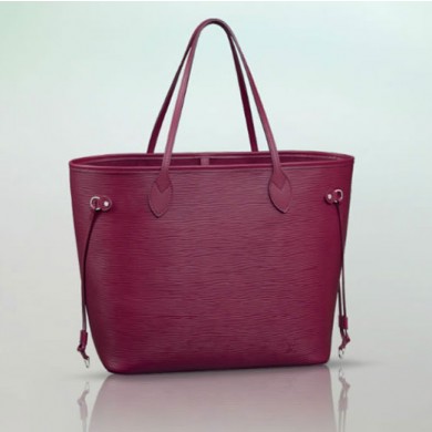 Replica High Quality 2013 louis vuitton epi leather bag neverfull mm m40882 fuchsia GL04079