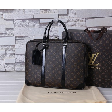 Replica Louis Vuitton Monogram canvas Briefcase 41125 Brown GL04623