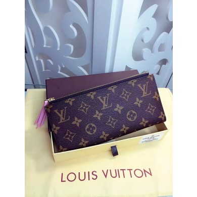 Replica Louis Vuitton Monogram Canvas Wallet M61287 Pink GL02132