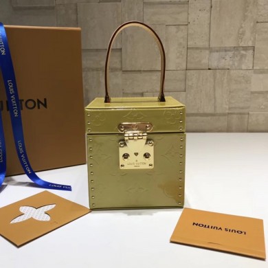 Replica Louis Vuitton Monogram Vernis Original BLEECKER BOX M52464 green GL01504