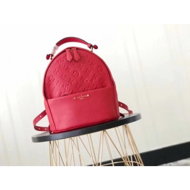 Replica Louis Vuitton Original sorbonne backpack monogram empreinte M41561 red GL02940