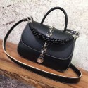 2017 louis vuitton original leather chain it bag pm M54619 black GL02964