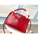 Cheap Replica Louis vuitton original crocodile CAPUCINES PM N93163 red GL04393