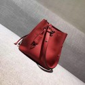 First-class Quality 2017 louis vuitton original leather lockme bucket M54677 red GL03903