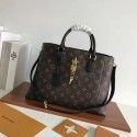 High Quality Louis vuitton original Monogram Canvas Flower Tote bag 43551 black GL01254