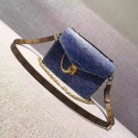 Imitation 2017 louis vuitton original leather fashion show metis mm m40780 blue GL01459