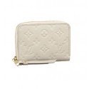 Imitation Louis Vuitton Monogram Empreinte Secret Compact Wallet M93432 Beige GL02530