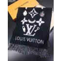 Louis vuitton Cashmere scarf LVS7760E black Scarf GL04522