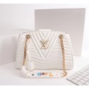 LOUIS VUITTON Leather M51497 white GL00958