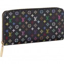 Louis Vuitton M60275 Monogram Multicolore Zippy Wallet Violet GL03020