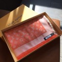 Louis Vuitton MONACO SQUARE Monogram flower pattern silk M71151 ORANGE GL02924