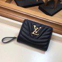 LOUIS VUITTON NEW WAVE COMPACT WALLET M63789 black GL04303