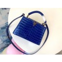 Louis vuitton original crocodile CAPUCINES PM M94587 blue GL00814