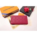 Louis vuitton original Mahina Leather wallet 61867 red GL00133