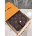 Louis Vuitton original Monogram Canvas Zipped Compact Wallet M61667 GL03807