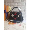 Louis vuitton original taurillon leather small CAPUCINES PM M54892 black GL00003