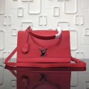 Louis vuitton soft original calf leather LOCKME BB Bag M50250 red GL01125