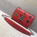 louis vuitton TWIST Original leather Shoulder Bag 50272 red GL01825