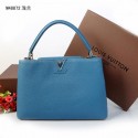 Replica 2014 louis vuitton capucines mm m48868 light blue bag GL00788