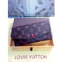 Replica High Quality Louis Vuitton Monogram Canvas Wallet 60136 Red GL02774