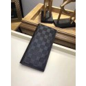 Replica Louis Vuitton DAMIER ZIPPY Wallet N63010 black GL02234