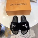 Replica Louis Vuitton DIGITAL EXCLUSIVE BOM DIA FLAT MULE 1A4G98 black GL03205