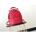 Replica Louis Vuitton Original sorbonne backpack monogram empreinte M41561 red GL02940