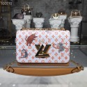 Replica Louis Vuitton TWIST MM M50282 white&orange GL00064