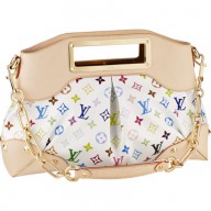 Knockoff Louis Vuitton M40255 Monogram Multicolore Judy MM Blanc GL04075