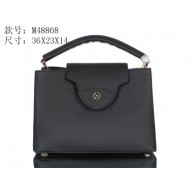 Replica 2014 louis vuitton capucines mm m48864 black bag GL02429