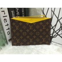 2014 louis vuitton monogram canvas pochette pallas m60608 yellow GL03704