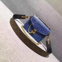 2017 louis vuitton original leather fashion show metis mini M54991 blue GL01917