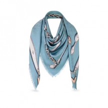 2017 top quality louis vuitton scarf A3256 Light blue GL03874