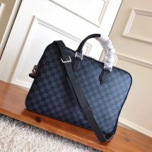 2018 louis vuitton DANDY BRIEFCASE SLIM N63298 black GL02508