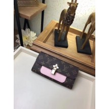 AAA Louis Vuitton FLOWE Monogram Canvas Wallet 62566 pink GL01864