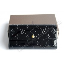 Best Louis Vuitton Wallet M93525 Monogram Vernis black GL03430