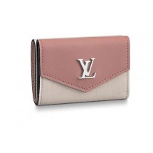 Best Quality Louis Vuitton LOCKMINI WALLET M63978 ROSE BALLET BLANC MAITO NOIR GL01958