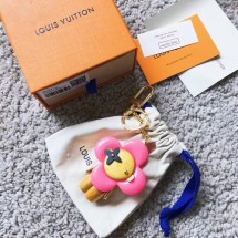 Best Quality Louis vuitton VIVIENNE BAG CHARM AND KEY HOLDER M63077 pink GL03476