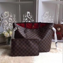 Copy 1:1 Louis vuitton original damier ebene canvas neverfull gm n41357 GL01454