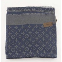 Copy 2015 Louis Vuitton scarf silver line 101-3 blue GL02772