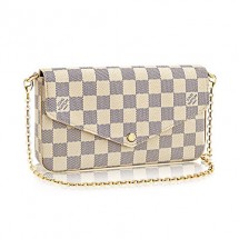 Copy Louis Vuitton Damier Azur Canvas Pochette Felicie N63106 GL02100