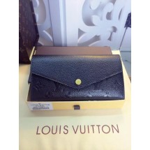 Copy Louis Vuitton Monogram Empreinte Wallet M61182 Black GL00070