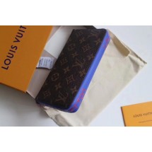 Copy Louis vuitton RIBBON Monogram Canvas wallet M60020 blue GL03303