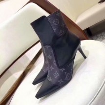 Designer Copy Louis Vuitton MATCHMAKE ANKLE BOOT LV907SY black GL03882