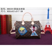 Designer Fake 2015 louis vuitton monogram speedy 30 cindy sherman bag m40391 GL01436