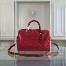 Fake Cheap Louis Vuitton Monogram Empreinte 30CM Tote Bag M91330 Red GL04038